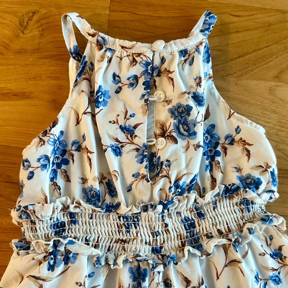 Janie + Jack Floral Border Jumpsuit Size 12-18 Months - Picture 9 of 15